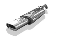 VW Golf 2 FOX Bagpotte Rustfri 135x80mm Type 53